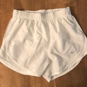 White women’s Nike shorts